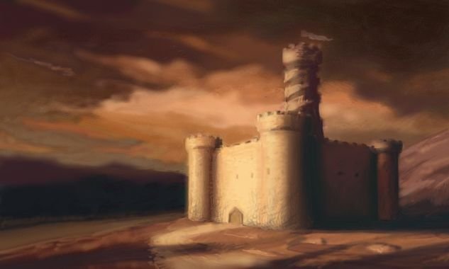 La Torre de Ashaba. Ilustración de Michael Mueller.